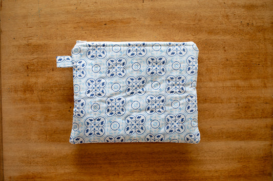 Blue Tile Pouch