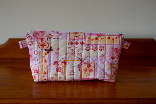Pink Bloom Toiletry Bag